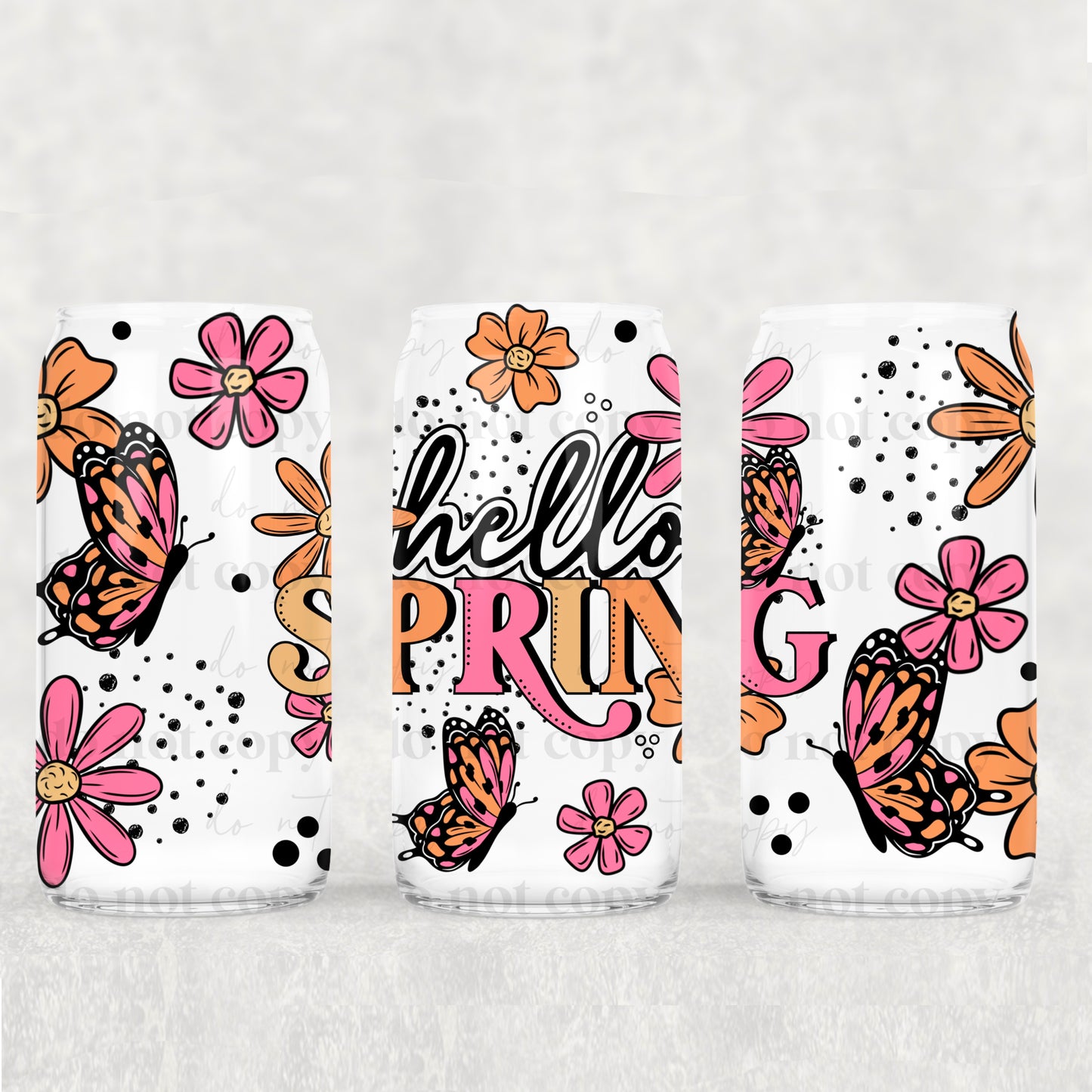 Hello Spring***UV DTF Wrap