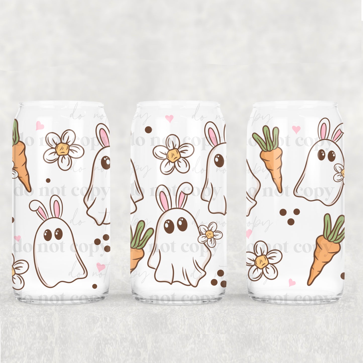 Ghostie Bunny***UV DTF Wrap