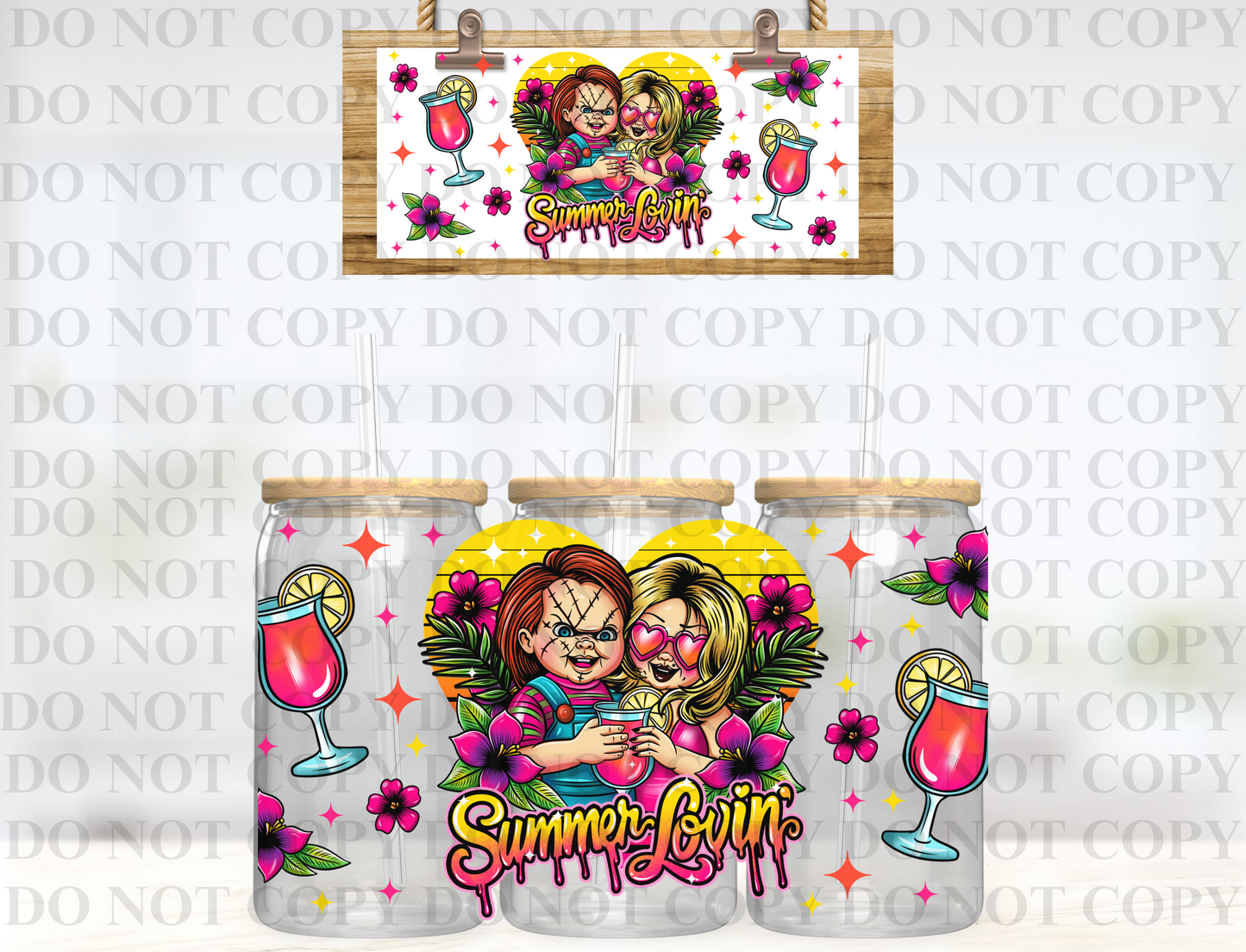 Chucky Summer lovin**UV DTF Wrap