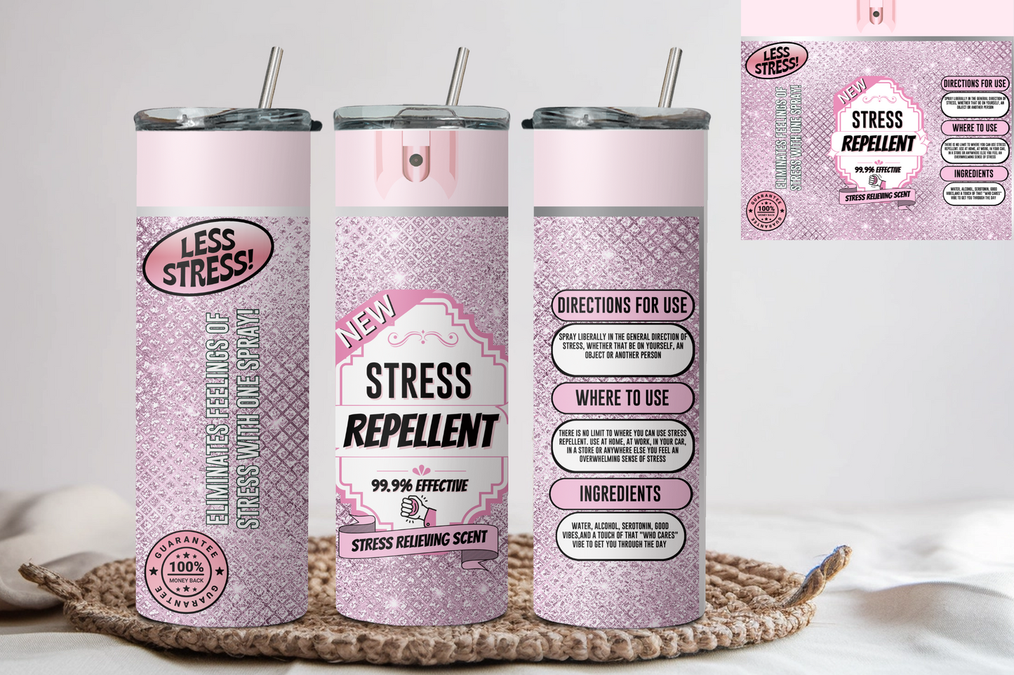 Stress Repellent**Sublimation Transfers