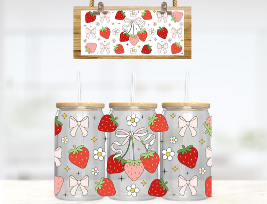 Cutie strawberries***UVD DTF Wraps