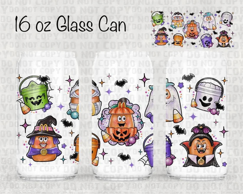 M Halloween Buckets**UV DTF Wrap