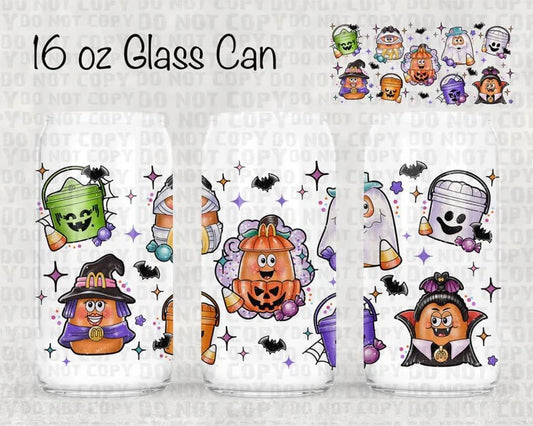 M Halloween Buckets**UV DTF Wrap