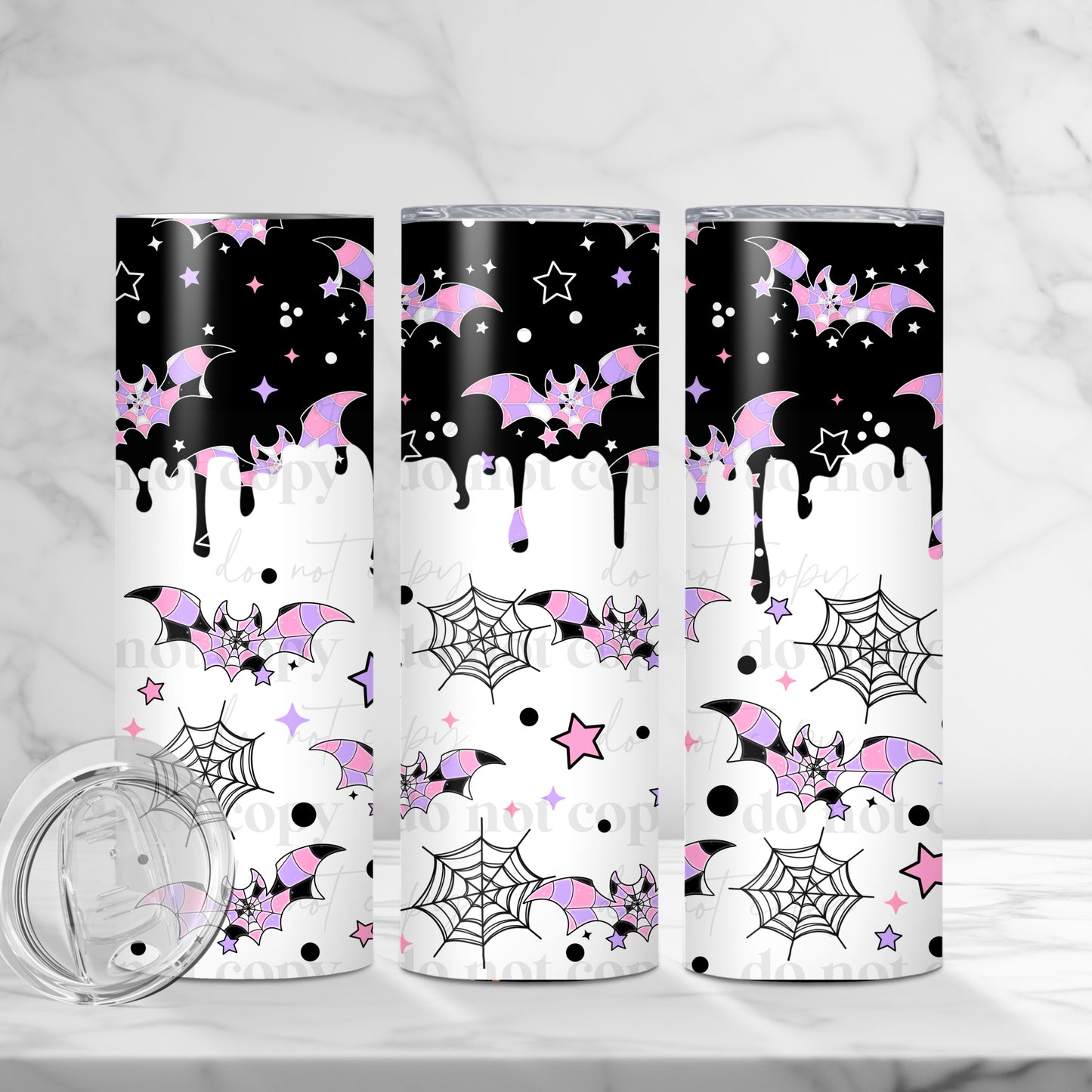 Pink Purple Bat***20oz Tumbler