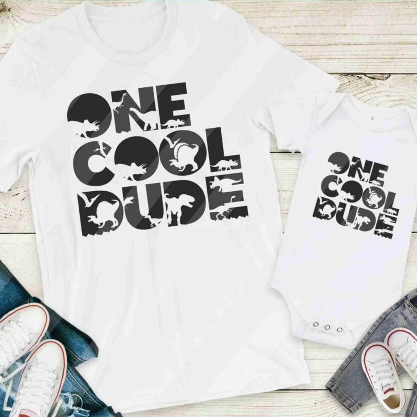 ONE COOL DUDE **Single Color Screen print transfer