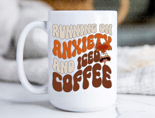 Running on Anxiety and iced Coffee***UV decal